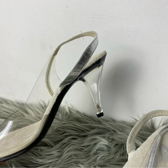 Onex Women's Cream Slingback Shoes Size 8 - Picture 2 of 7